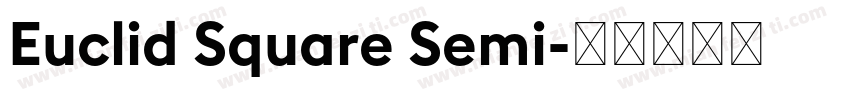 Euclid Square Semi字体转换